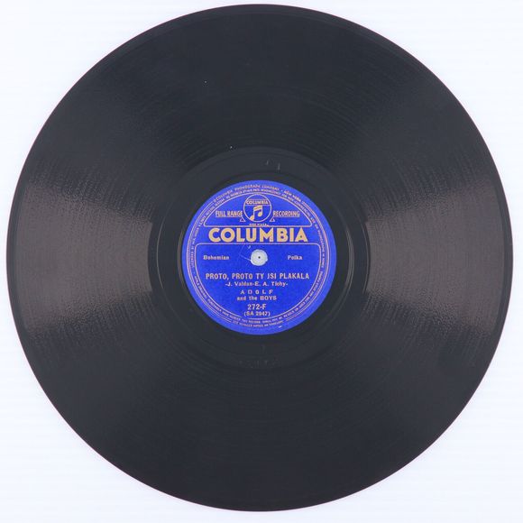Adolf & The Boys Proto Ty Jsi Plakala/Laendler No. 20 78 rpm Record 272-F Czech - Picture 2 of 16